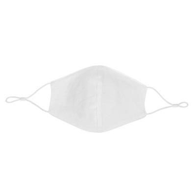 Branded Promotional REUSABLE 2-PLY COTTON FACE MASK in White Face Mask From Concept Incentives.