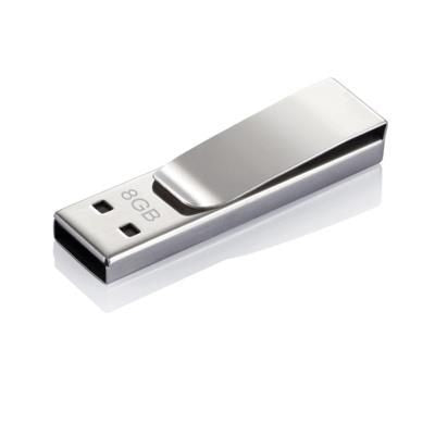 Branded Promotional TAG USB STICK - 8 GB in Silver Memory Stick USB From Concept Incentives.