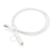 Branded Promotional 2-IN-1 CABLE MFI LICENSED in White Charger From Concept Incentives.