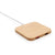 Branded Promotional BAMBOO 5W CORDLESS CHARGER with USB Ports in Brown Charger From Concept Incentives.