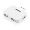 Branded Promotional TRAVEL USB HUB in White Hub Port From Concept Incentives.