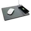 Branded Promotional MOUSEMAT with 5W Cordless Charger in Black Mousemat From Concept Incentives.