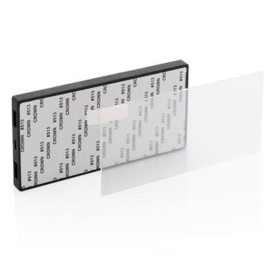 Branded Promotional TEMPERED GLASS 5000 MAH CORDLESS POWERBANK in Black Charger From Concept Incentives.
