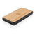 Branded Promotional BAMBOO 8000 MAH CORDLESS CHARGER FASHION POWERBANK in Black Charger From Concept Incentives.