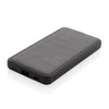 Branded Promotional TUSCA 10,000 Mah PU POWERBANK in Black Technology From Concept Incentives.