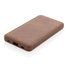 Branded Promotional TUSCA 10,000 Mah PU POWERBANK in Brown Technology From Concept Incentives.