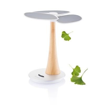 Branded Promotional GINKGO SOLAR TREE 4,000 Mah in White Mobile Phone Battery Charger From Concept Incentives.