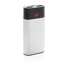 Branded Promotional 4,000 Mah POWERBANK with Digital Display in Silver Charger From Concept Incentives.