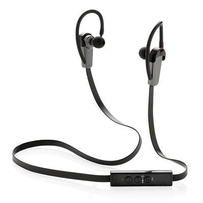 Branded Promotional SWISS PEAK CORDLESS EARBUDS in Black from Concept Incentives