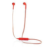 Branded Promotional CORDLESS EARBUDS in Pouch in Red Earphones From Concept Incentives.