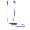 Branded Promotional CORDLESS EARBUDS in Pouch in Blue Earphones From Concept Incentives.