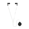 Branded Promotional CORDLESS EARBUDS with Clip in Black Earphones From Concept Incentives.