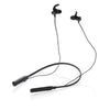 Branded Promotional AXL NECKBAND EARBUDS in Black Earphones From Concept Incentives.