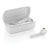 Branded Promotional FREE FLOW TWS EARBUDS in Charger Case in White Earphones From Concept Incentives.