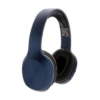 Branded Promotional JAM CORDLESS HEADPHONES in Blue Earphones From Concept Incentives.