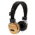 Branded Promotional BAMBOO CORDLESS HEADPHONES in Brown Earphones From Concept Incentives.