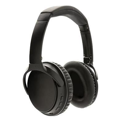 Branded Promotional ANC CORDLESS HEADPHONES in Black Technology From Concept Incentives.