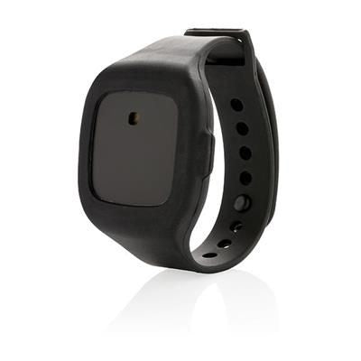 Branded Promotional 2-IN-1 PERSONAL ALARM in Black Alarm From Concept Incentives.