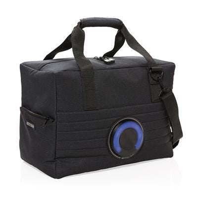Branded Promotional PARTY SPEAKER COOL BAG in Black Speakers From Concept Incentives.
