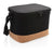 Branded Promotional TWO TONE COOL BAG with Cork Detail in Black Cool Bag From Concept Incentives.