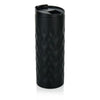 Branded Promotional GEOMETRIC TUMBLER in Black Travel Mug From Concept Incentives.