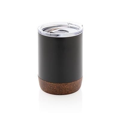 Branded Promotional CORK SMALL VACUUM COFFEE MUG  From Concept Incentives.