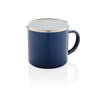 Branded Promotional VINTAGE ENAMEL MUG in Blue Mug From Concept Incentives.