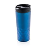 Branded Promotional GEOMETRIC MUG in Blue Mug From Concept Incentives.