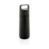 Branded Promotional HYDRATE LEAK PROOF LOCKABLE VACUUM BOTTLE in Black Travel Mug From Concept Incentives.