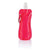 Branded Promotional FOLDING WATER BOTTLE in Red Sports Drink Bottle From Concept Incentives.