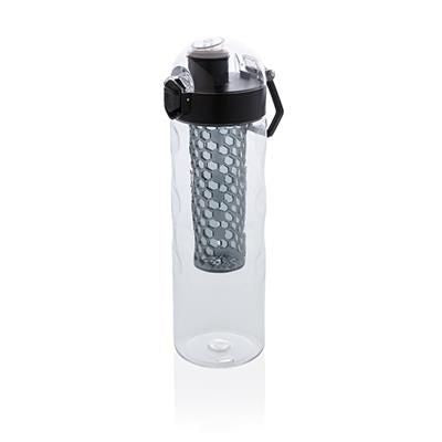 Branded Promotional HONEYCOMB LOCKABLE LEAK PROOF INFUSER BOTTLE in Black Sports Drink Bottle From Concept Incentives.