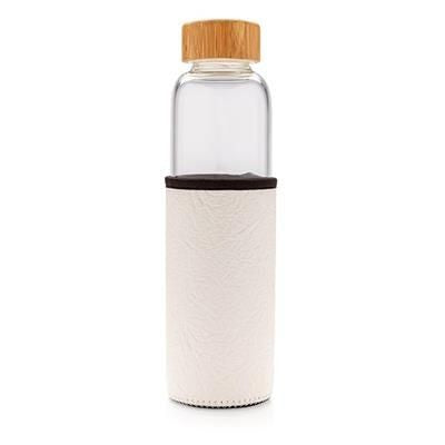 GLASS BOTTLE with Textured PU Sleeve