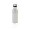 Branded Promotional DELUXE STAINLESS STEEL METAL WATER BOTTLE in White Sports Drink Bottle From Concept Incentives.