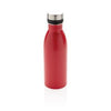 Branded Promotional DELUXE STAINLESS STEEL METAL WATER BOTTLE in Red Sports Drink Bottle From Concept Incentives.