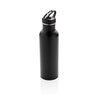 Branded Promotional DELUXE STAINLESS STEEL METAL ACTIVITY BOTTLE in Black Sports Drink Bottle From Concept Incentives.