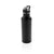 Branded Promotional DELUXE STAINLESS STEEL METAL ACTIVITY BOTTLE in Black Sports Drink Bottle From Concept Incentives.