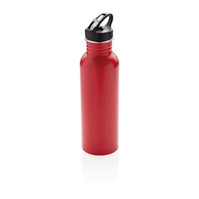 Branded Promotional DELUXE STAINLESS STEEL METAL ACTIVITY BOTTLE in Red Sports Drink Bottle From Concept Incentives.