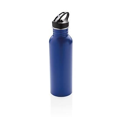 Branded Promotional DELUXE STAINLESS STEEL METAL ACTIVITY BOTTLE in Blue Sports Drink Bottle From Concept Incentives.