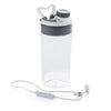 Branded Promotional LEAKPROOF BOTTLE with Cordless Earbuds in White Earphones From Concept Incentives.