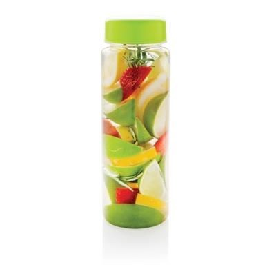 Branded Promotional EVERYDAY INFUSER BOTTLE in Lime Green Sports Drink Bottle From Concept Incentives.