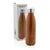 Branded Promotional VACUUM THERMAL INSULATED SS BOTTLE with Wood Print in Brown Sports Drink Bottle From Concept Incentives.
