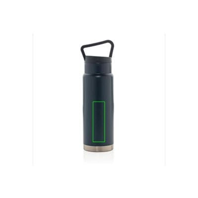 Branded Promotional LEAKPROOF VACUUM ON-THE-GO BOTTLE with Handle in Black  From Concept Incentives.