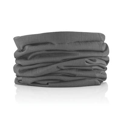 Branded Promotional MULTIFUNCTION SCARF in Grey Scarf From Concept Incentives.