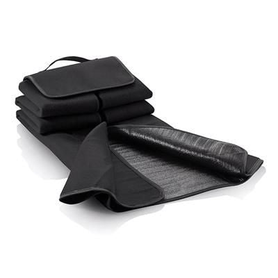 Branded Promotional PICNIC BLANKET in Black Blanket From Concept Incentives.