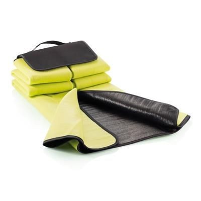Branded Promotional PICNIC BLANKET in Green Blanket From Concept Incentives.
