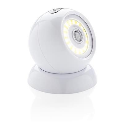 Branded Promotional COB 360 LIGHT with Motion Sensor in White Lantern From Concept Incentives.