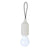 Branded Promotional PULL LAMP KEYRING CHAIN in White Torch From Concept Incentives.