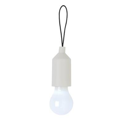 Branded Promotional PULL LAMP KEYRING CHAIN in White Torch From Concept Incentives.