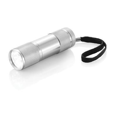 Branded Promotional QUATTRO ALUMINIUM METAL TORCH in SIlver Torch From Concept Incentives.