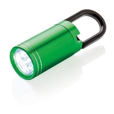 Branded Promotional PULL IT LED TORCH in Green Torch From Concept Incentives.